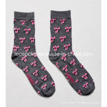 Chaussettes personnalisées à la mode Wome N Flower Design